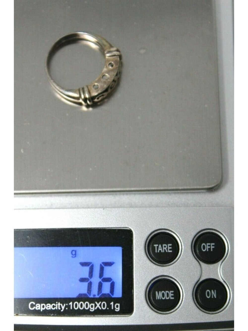 Vintage Sterling Silver Filigree Swirl Band Ring Size 5.5 3.6g Vintage   #RB7 - Picture 5 of 8